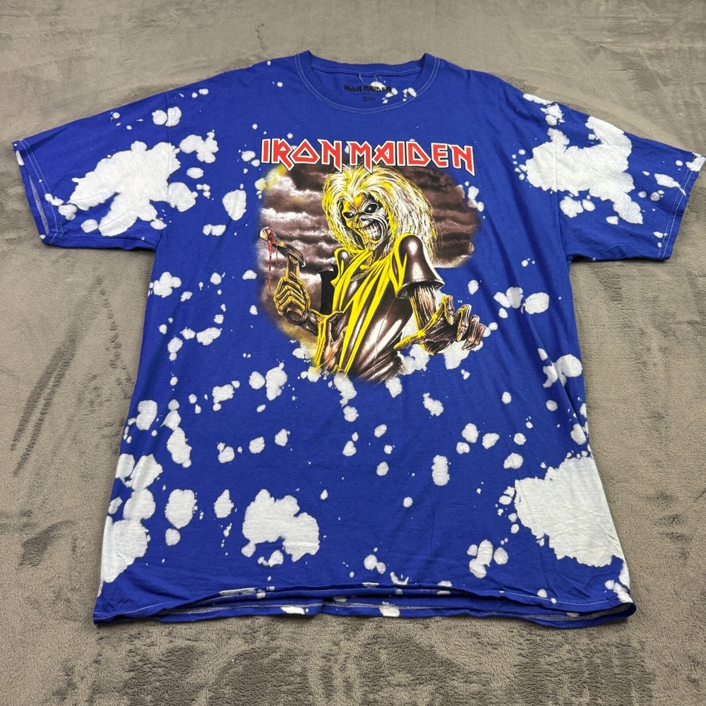 Iron‎ Maiden Mens T Shirt Size XL Short Sleeve Skull Punk Band Graphic